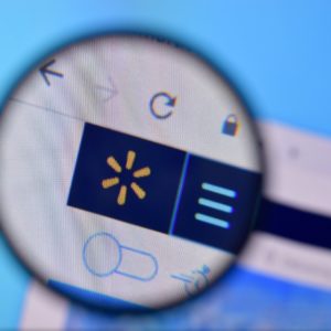 NY, USA - FEBRUARY 29, 2020: Homepage of walmart website on the display of PC, url - walmart.com.